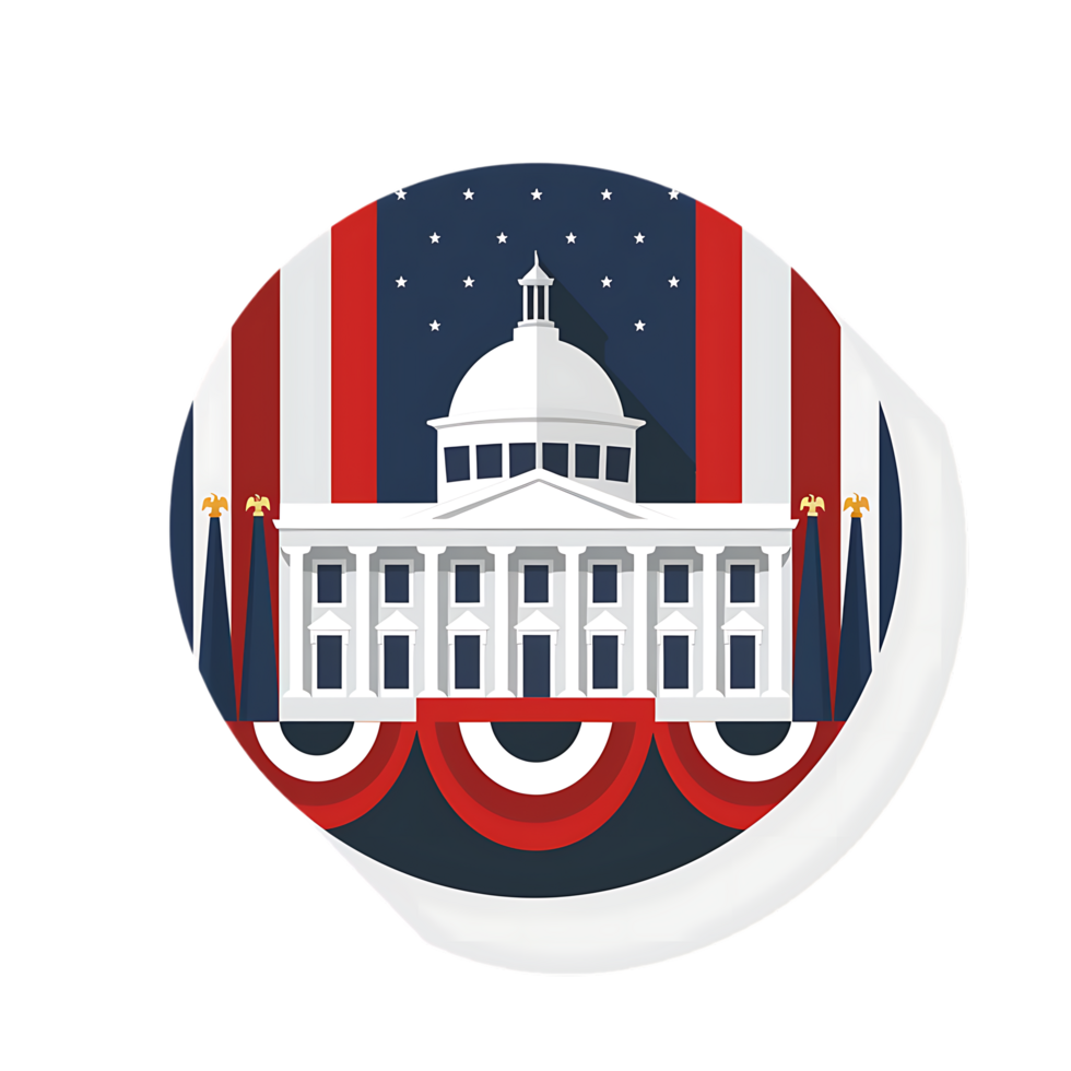 Inauguration icon against transparent background Generated by Ai png