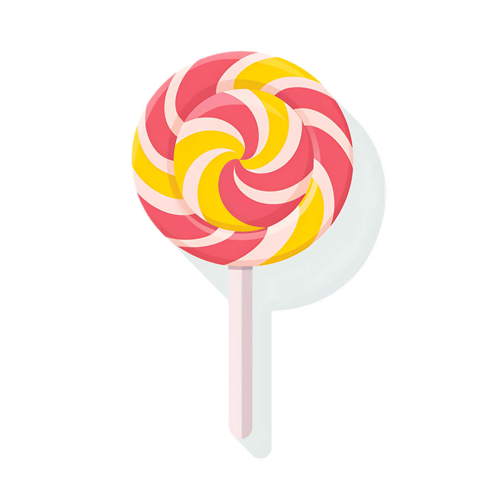 Lollipop icon against transparent background generated by Ai png