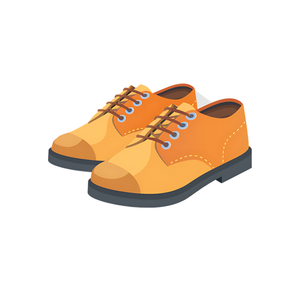 Man shoes icon against transparent background generated by Ai png