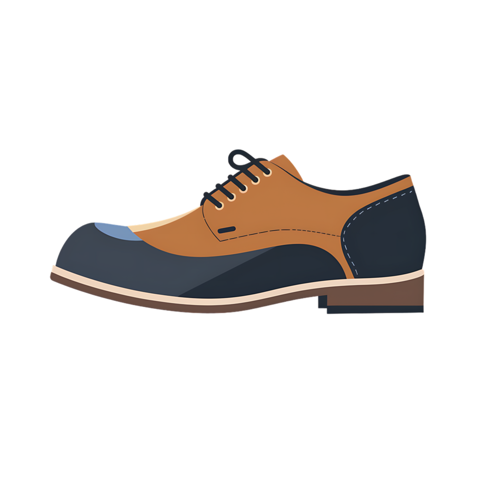 Man shoes icon against transparent background generated by Ai png