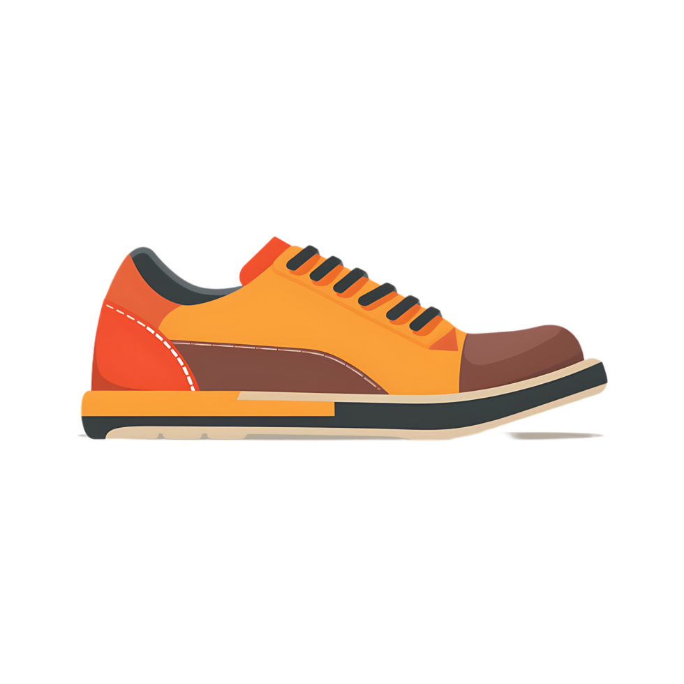 Man shoes icon against transparent background generated by Ai png