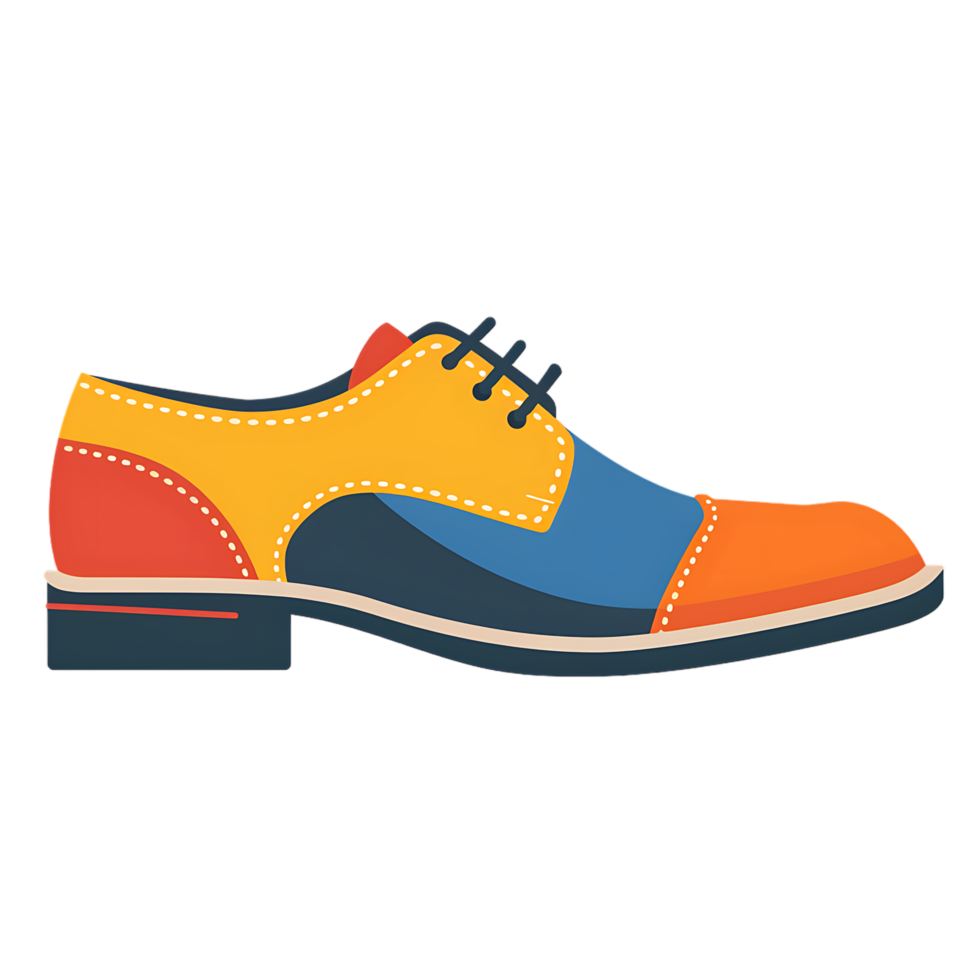 Man shoes icon against transparent background generated by Ai png