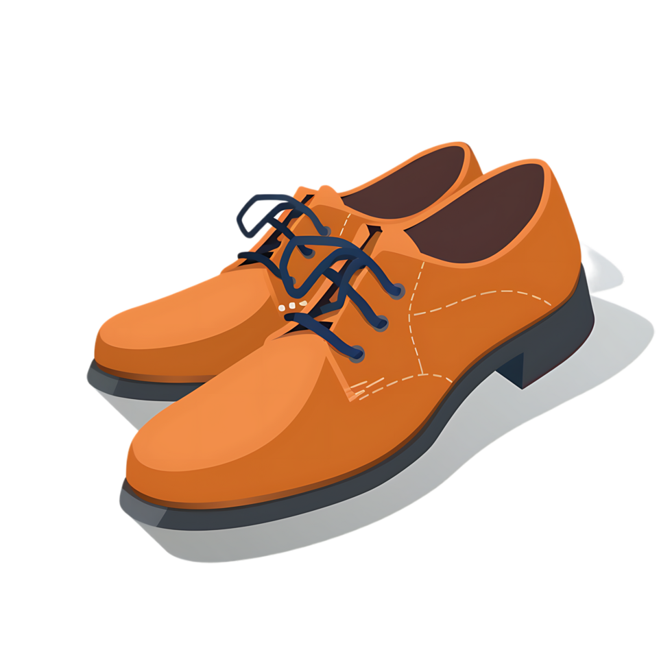 Man shoes icon against transparent background generated by Ai png