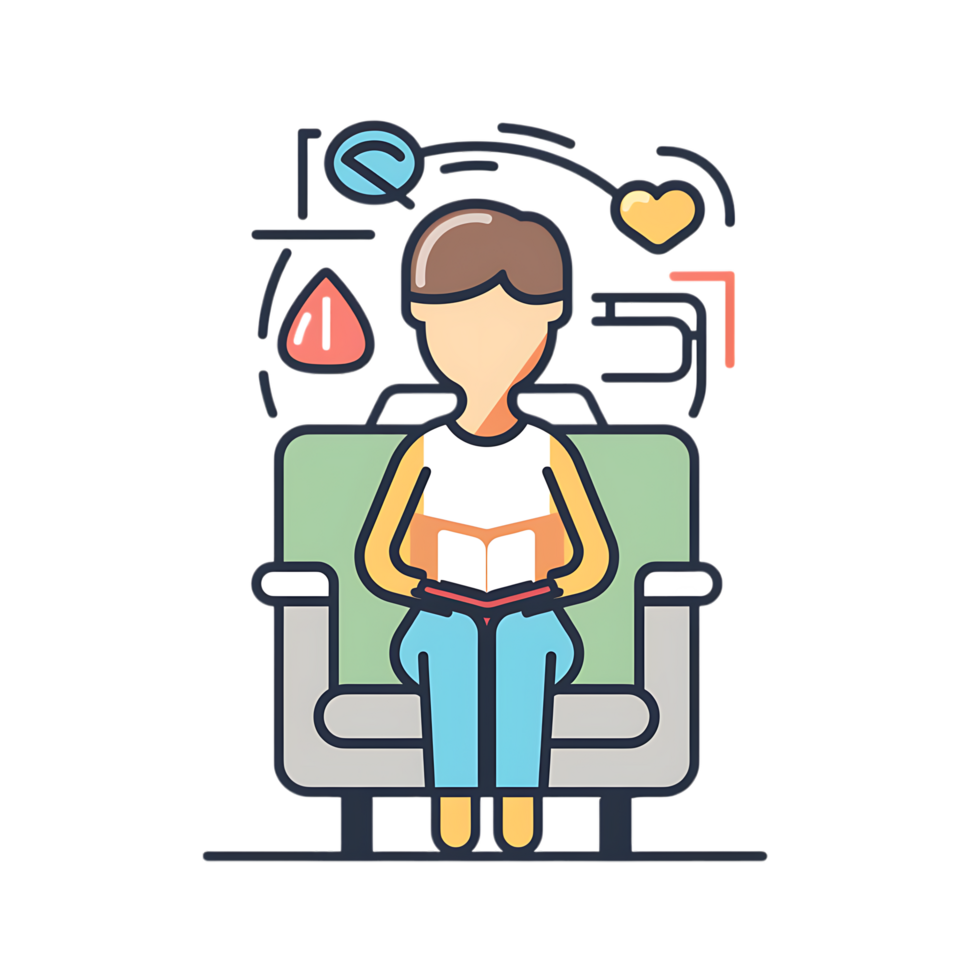 Psychologist icon against transparent background png