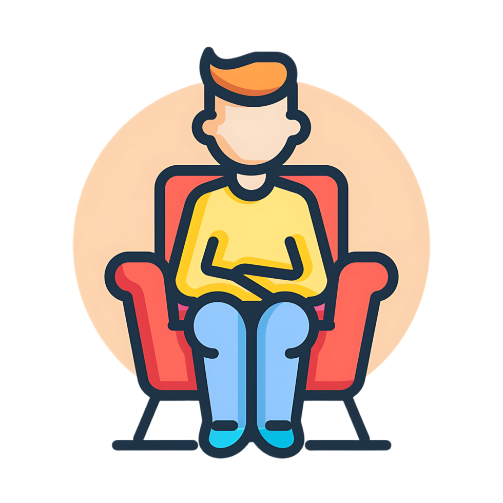 Psychologist icon against transparent background png