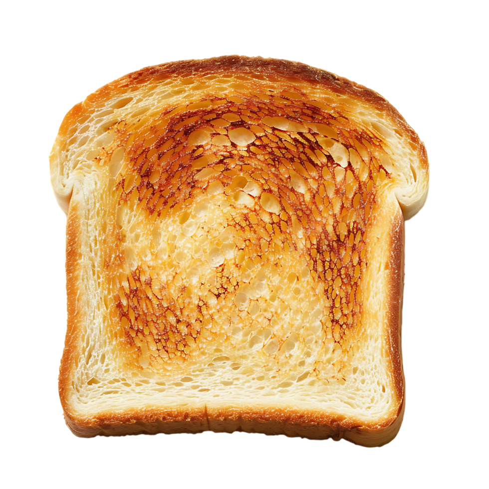 Toast bread against transparent background generated by Ai png