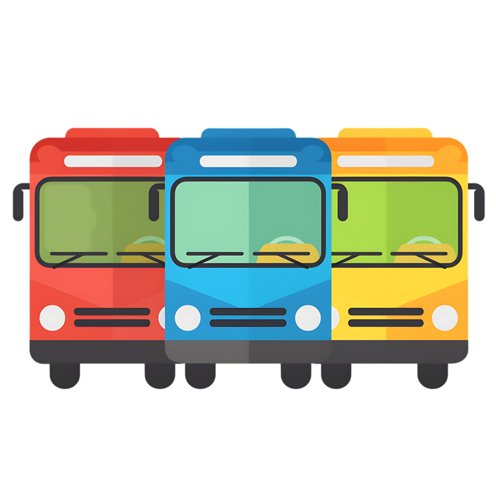 Transportation icon background against transparent background generated by Ai png