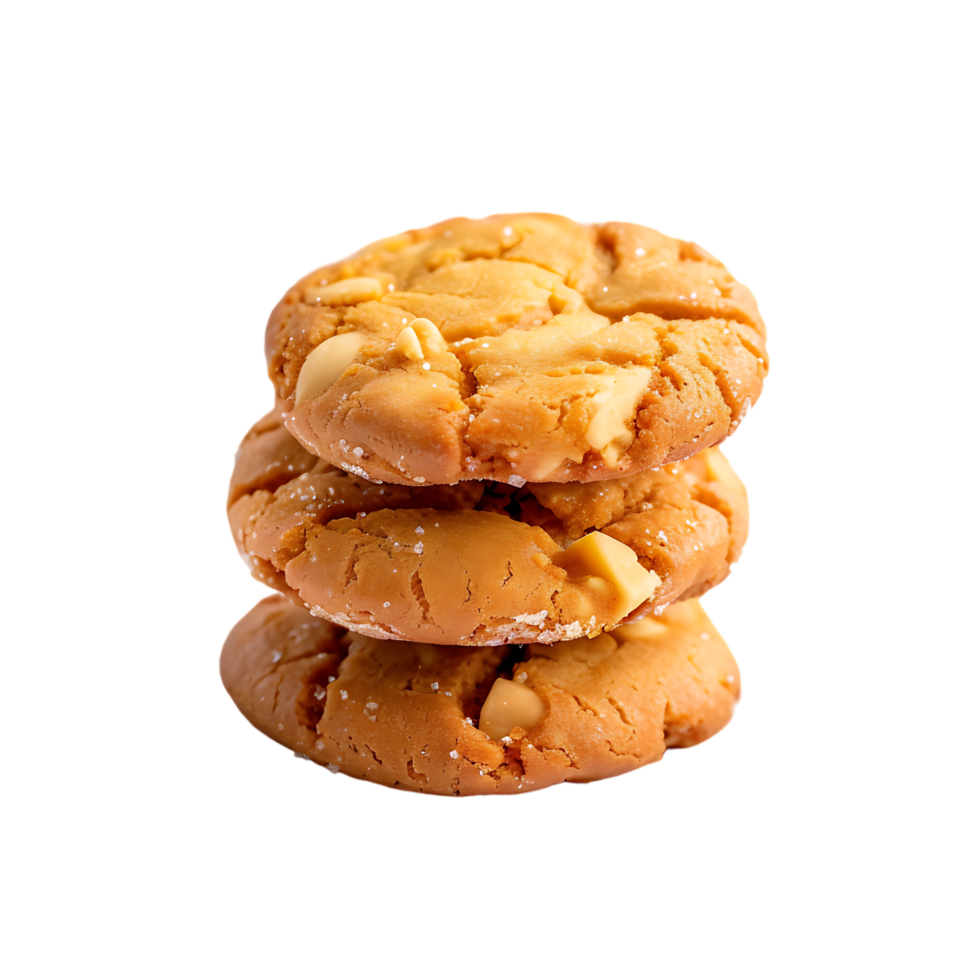 Cookies traditional snack cookie against transparent background generated by Ai png