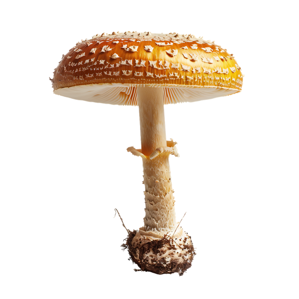 Fungi mushroom little mushroom isolated on transparent background generated Ai png