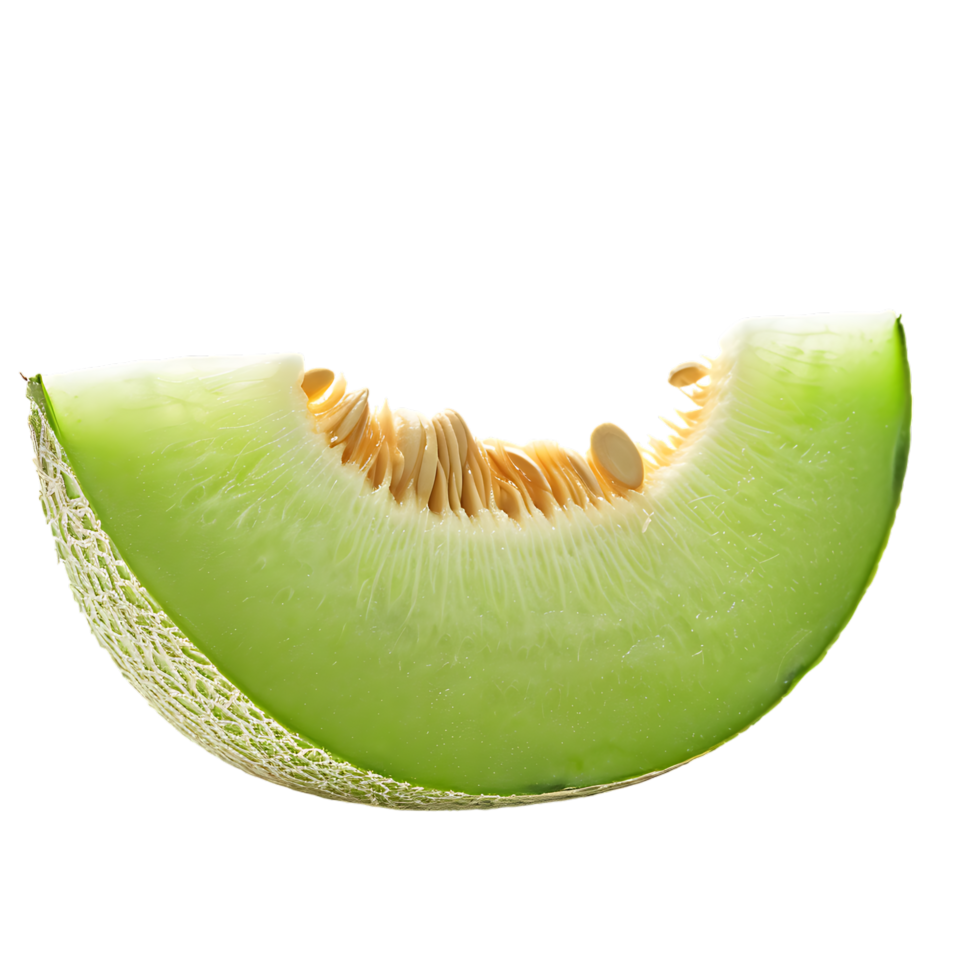 Honeydew melon isolated on transparent background generated Ai png