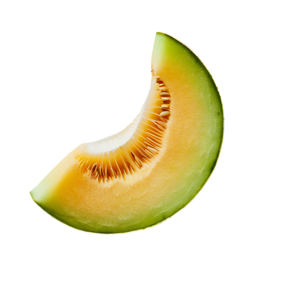 Honeydew melon isolated on transparent background generated Ai png