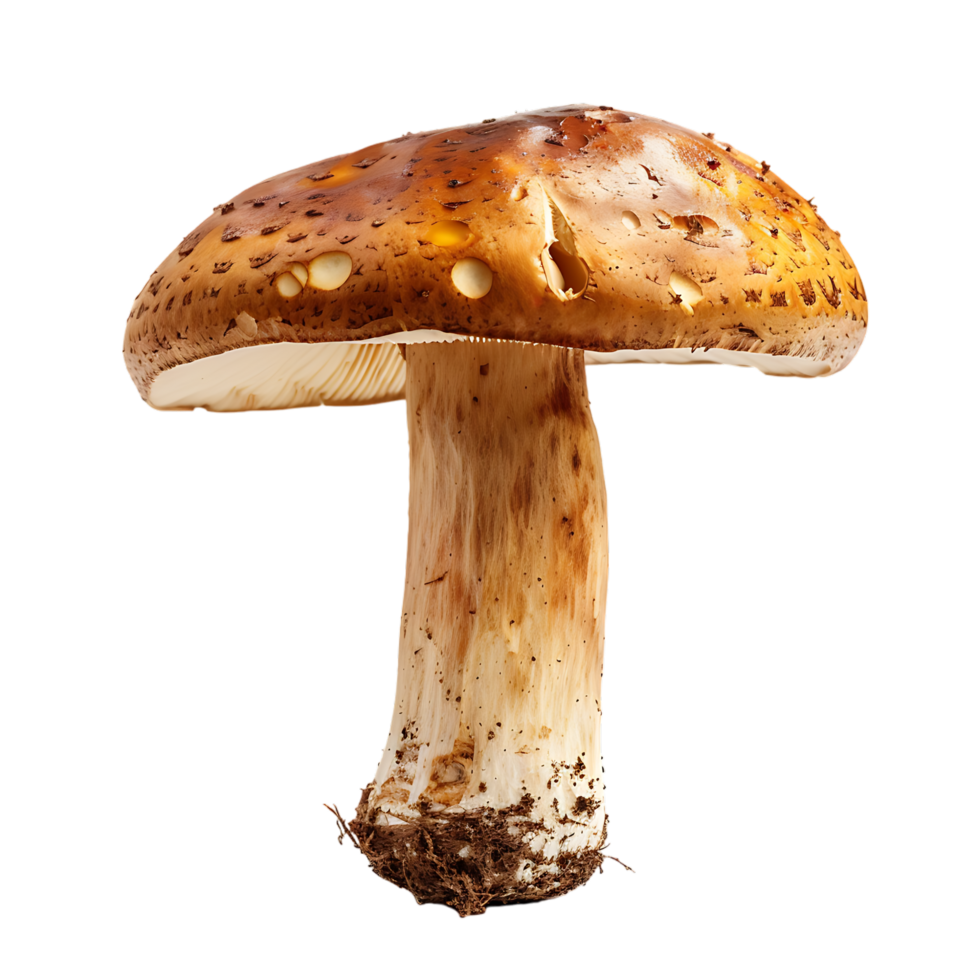 Fungi mushroom little mushroom isolated on transparent background generated Ai png