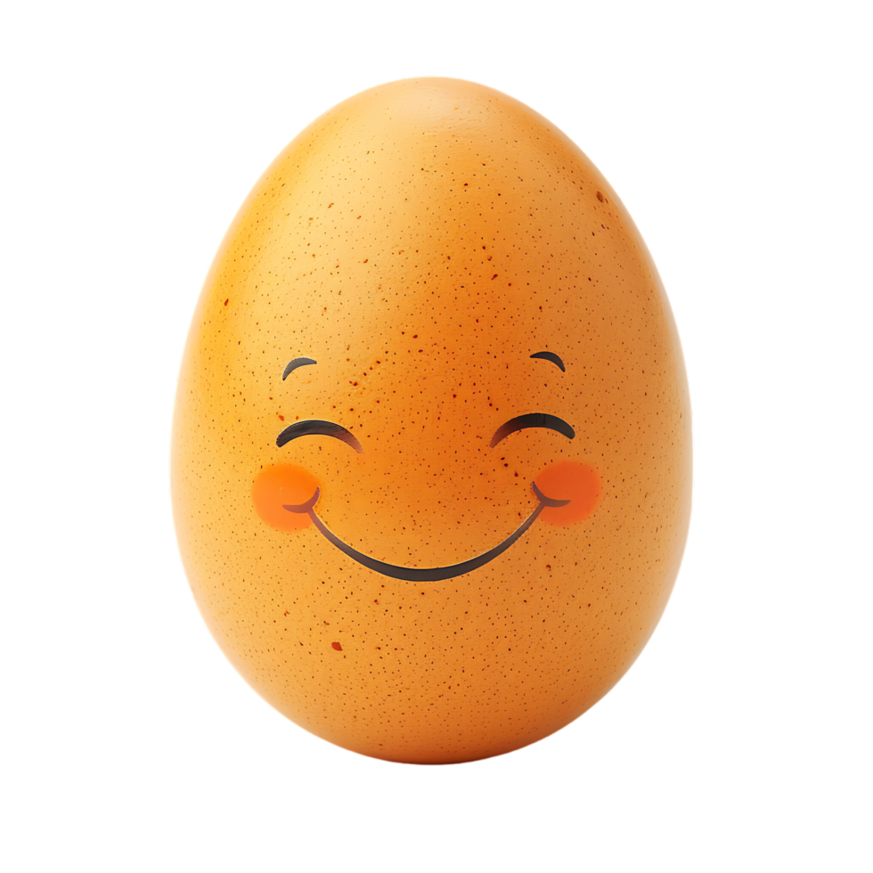 isolated Smiling egg over transparent background png