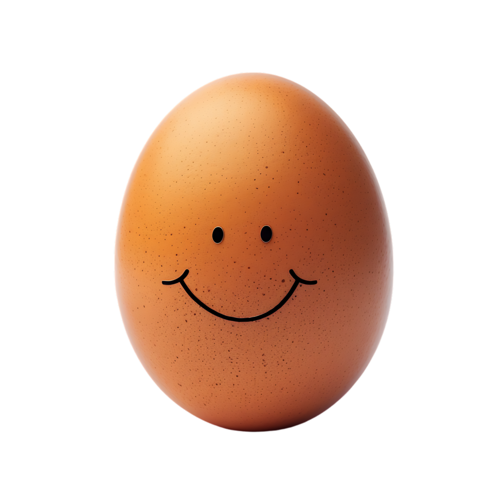 isolated Smiling egg over transparent background png