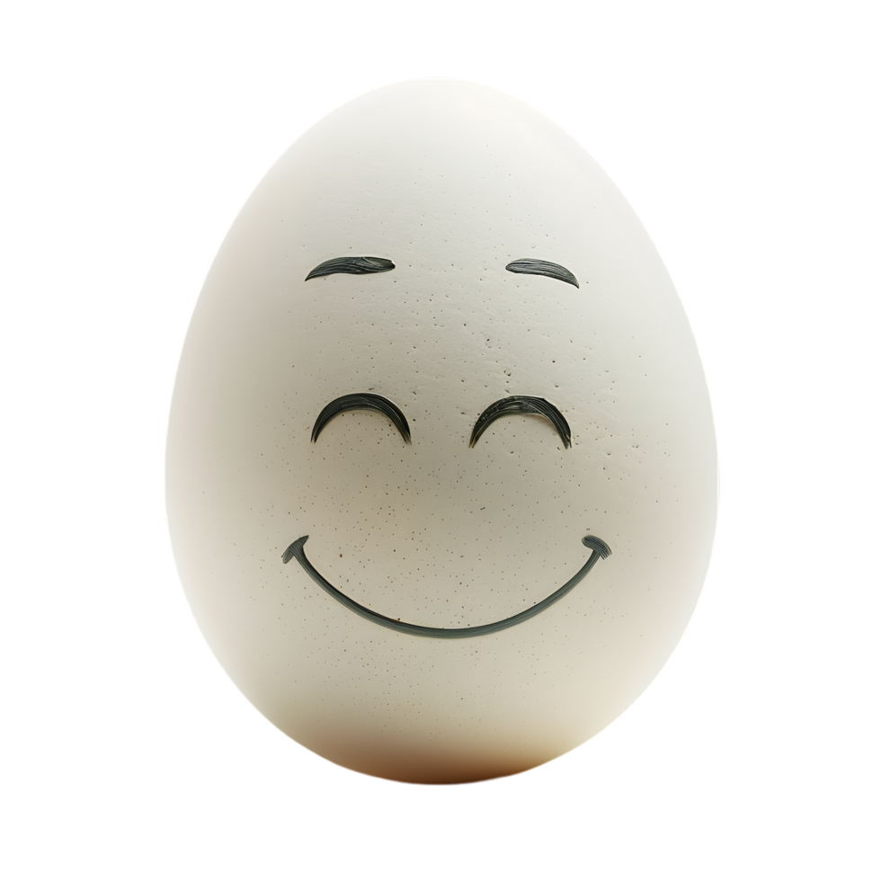 isolated Smiling egg over transparent background png