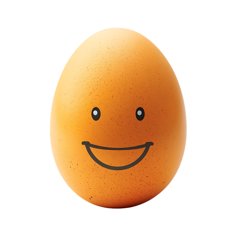 isolated Smiling egg over transparent background png