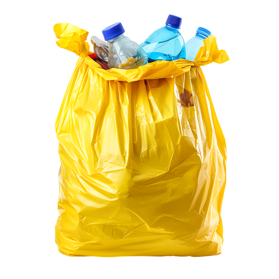 Package for rubbish household supplies for waste throw isolated on transparent background png