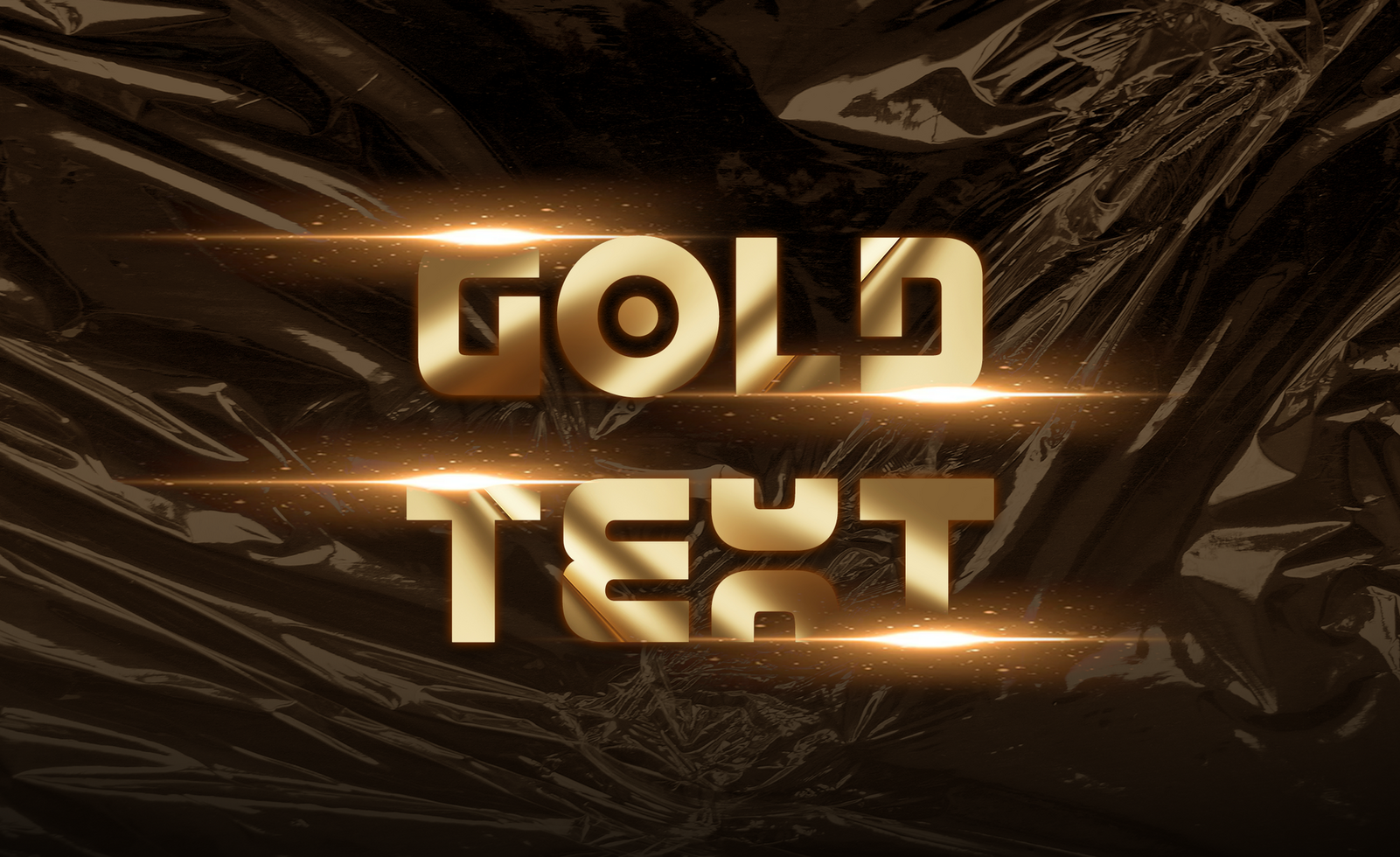 Gold Text Effect psd