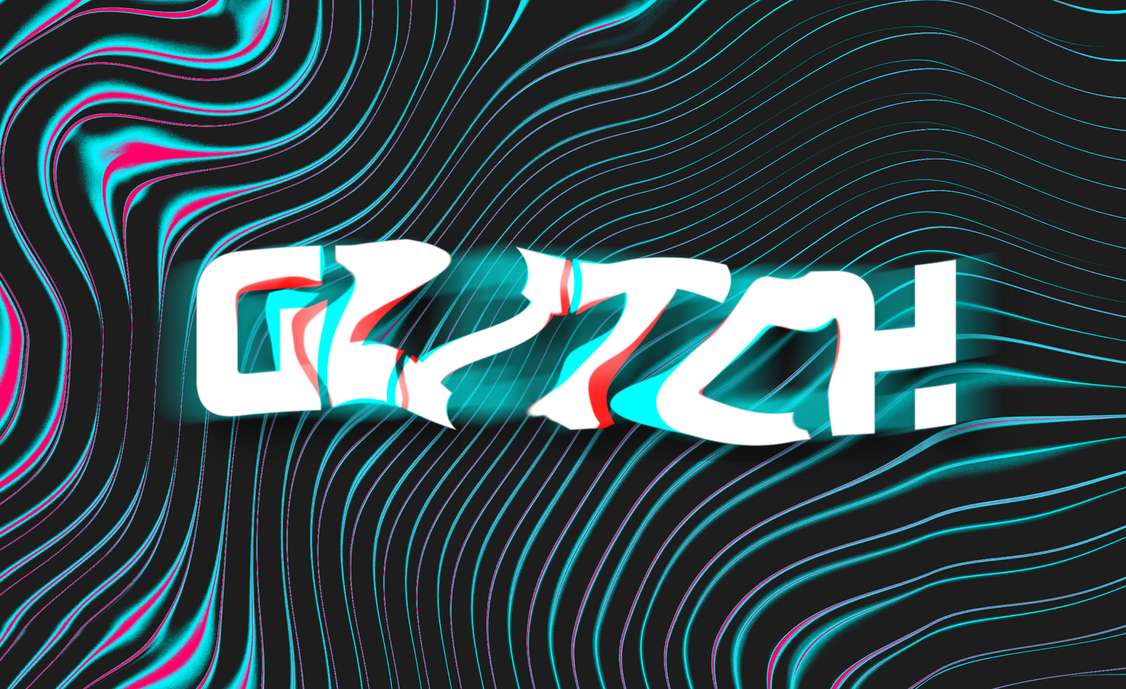 Glitch Text Effect psd