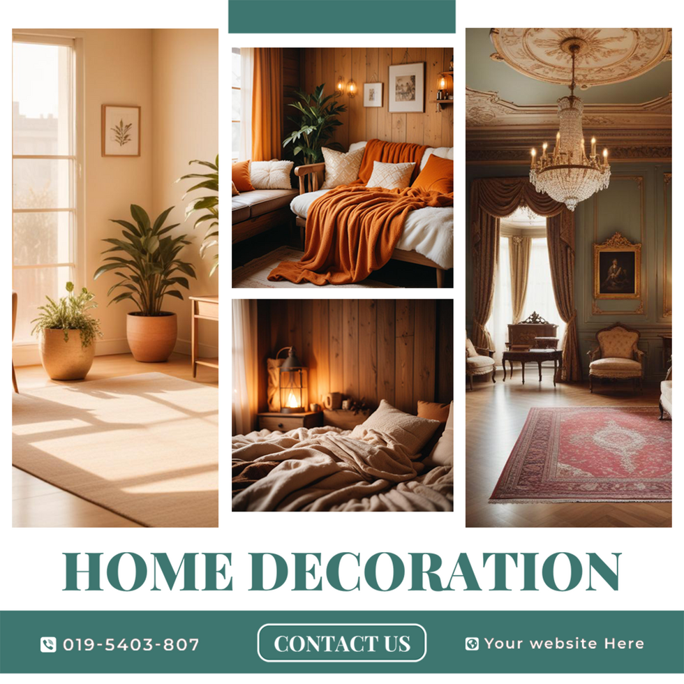 Social media post collection for Home Decoration psd