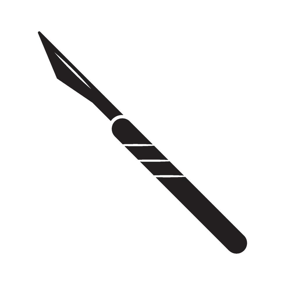 surgical scalpel icon symbol vector