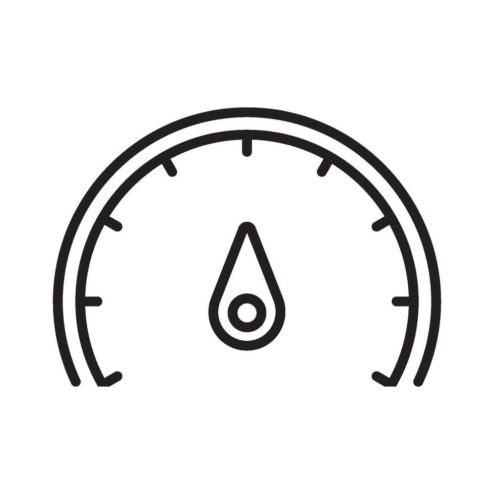 speedometer mobil icon symbol vector