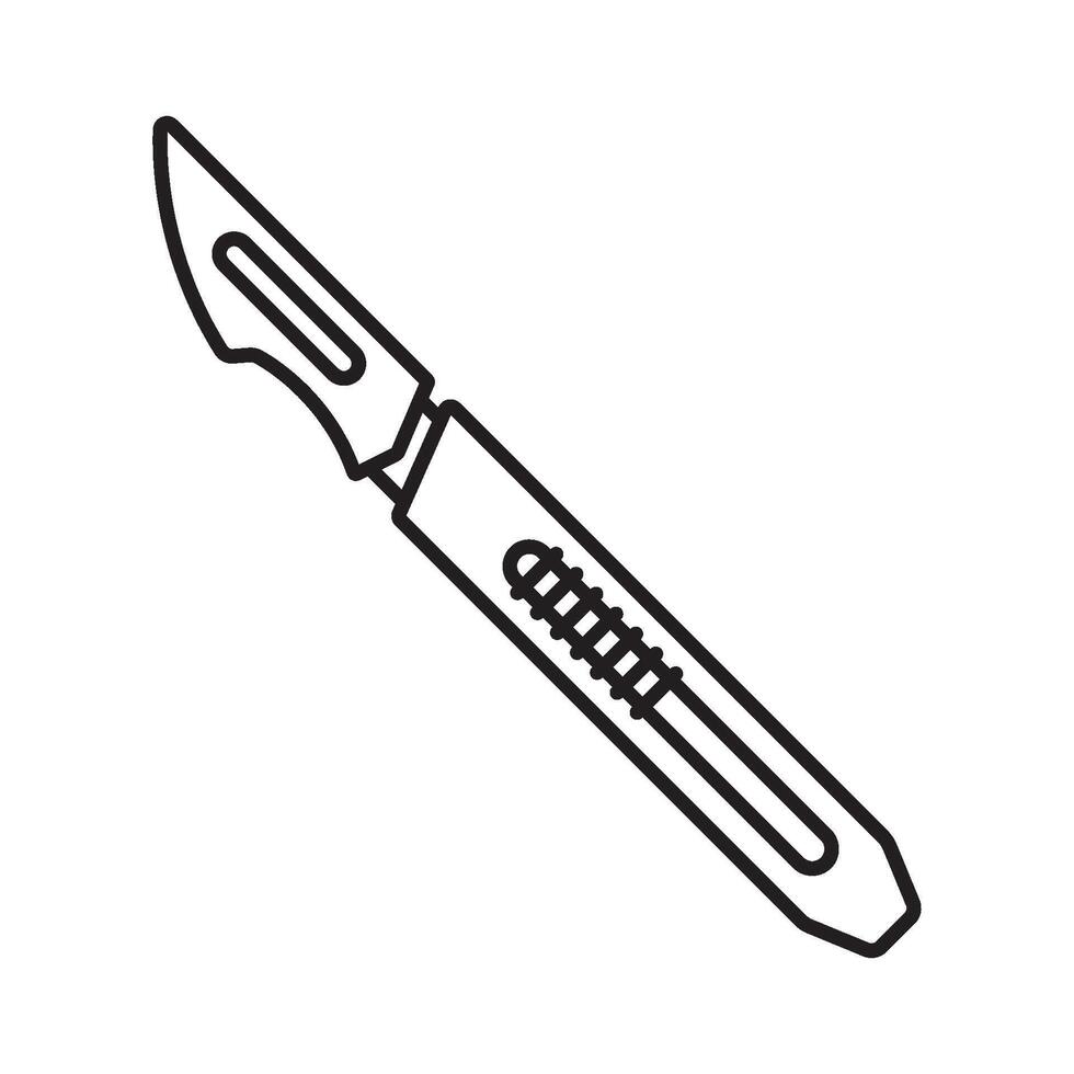 surgical scalpel icon symbol vector