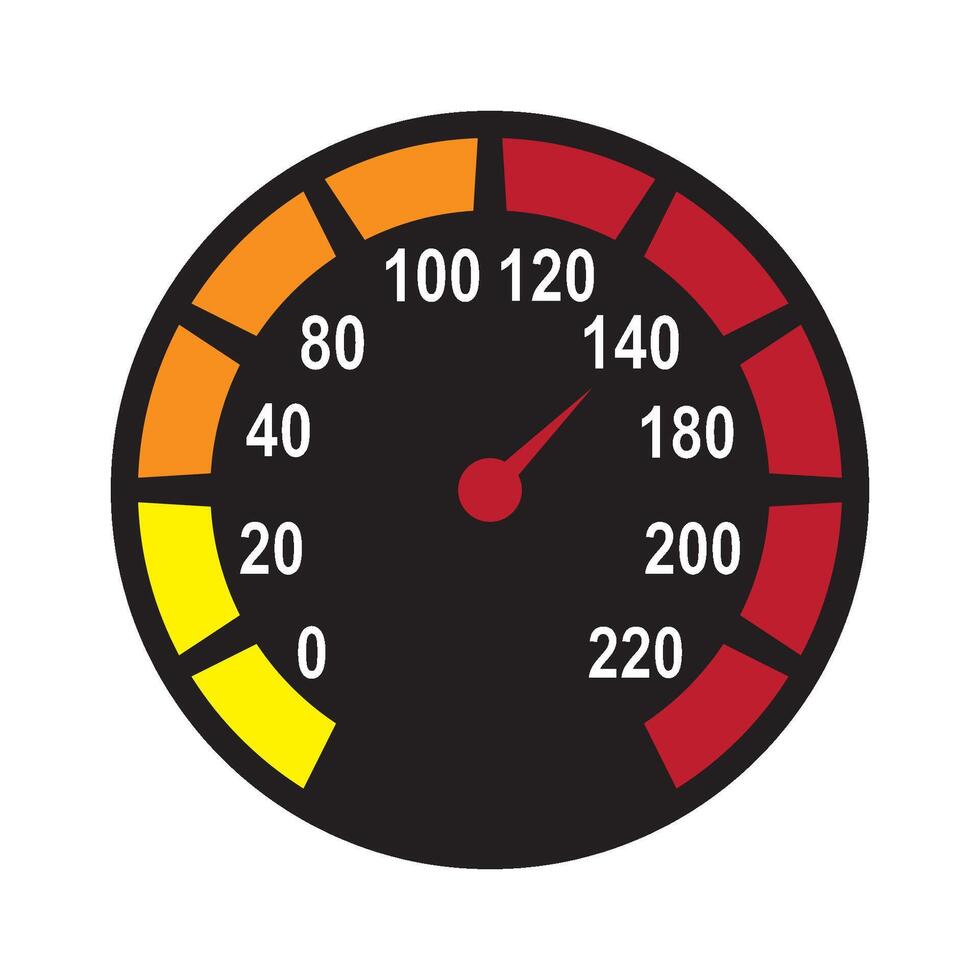 speedometer mobil icon symbol vector