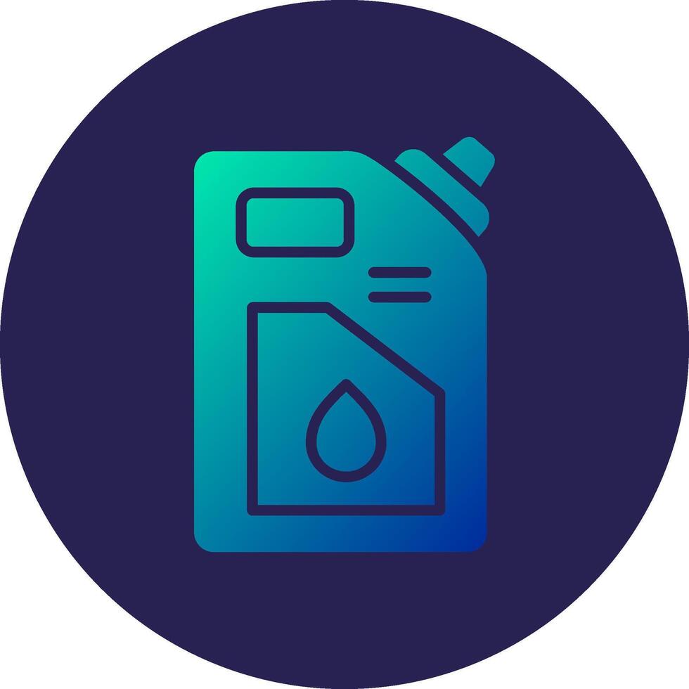 Lubricant Glyph Gradient Circle Icon Design vector