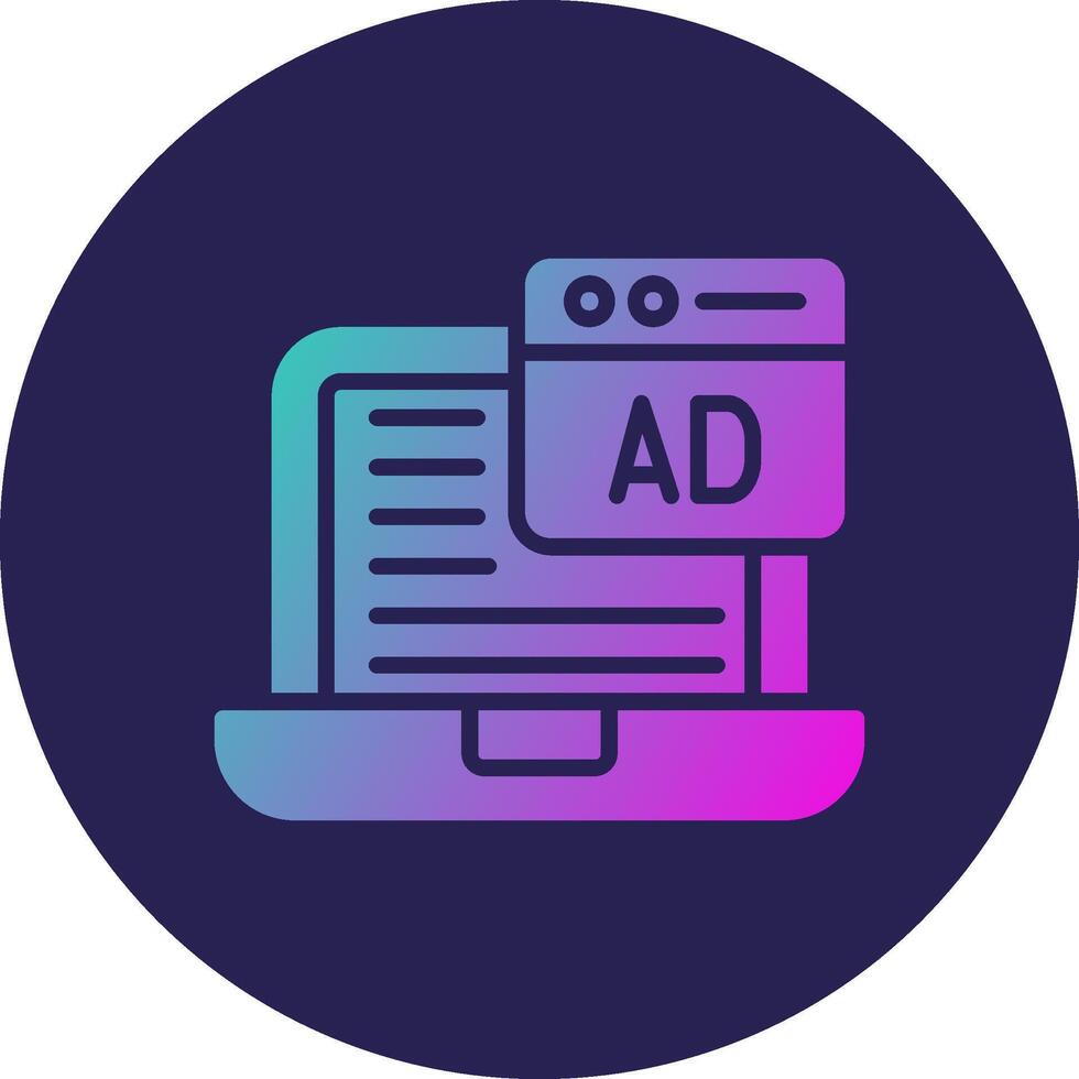 Svg Glyph Gradient Circle Icon Design vector