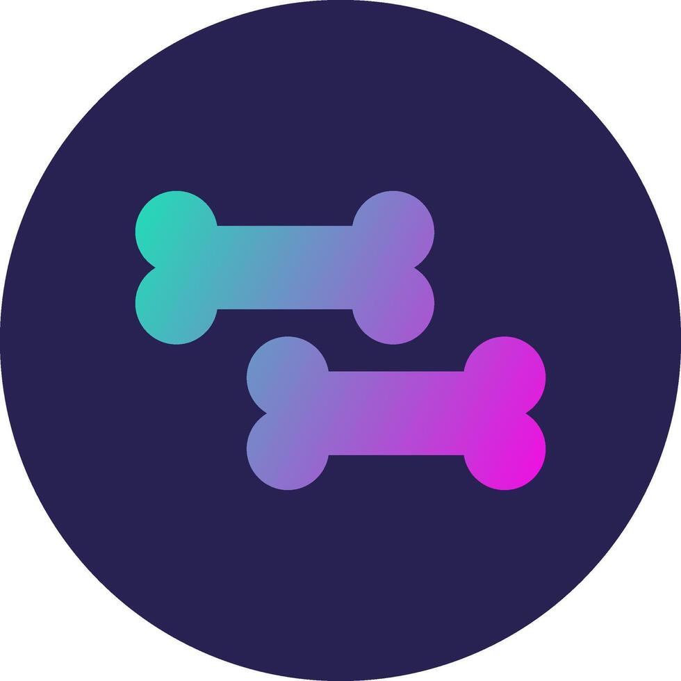 Treats Glyph Gradient Circle Icon Design vector