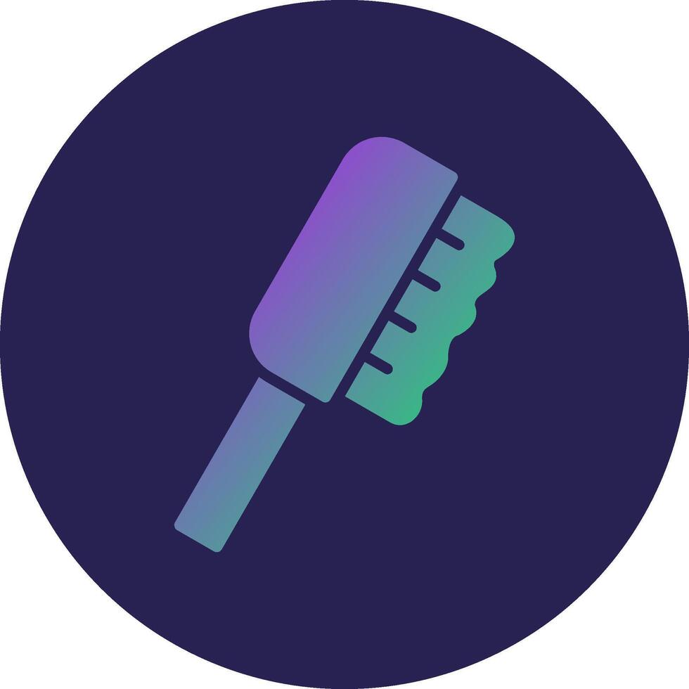Brush Glyph Gradient Circle Icon Design vector