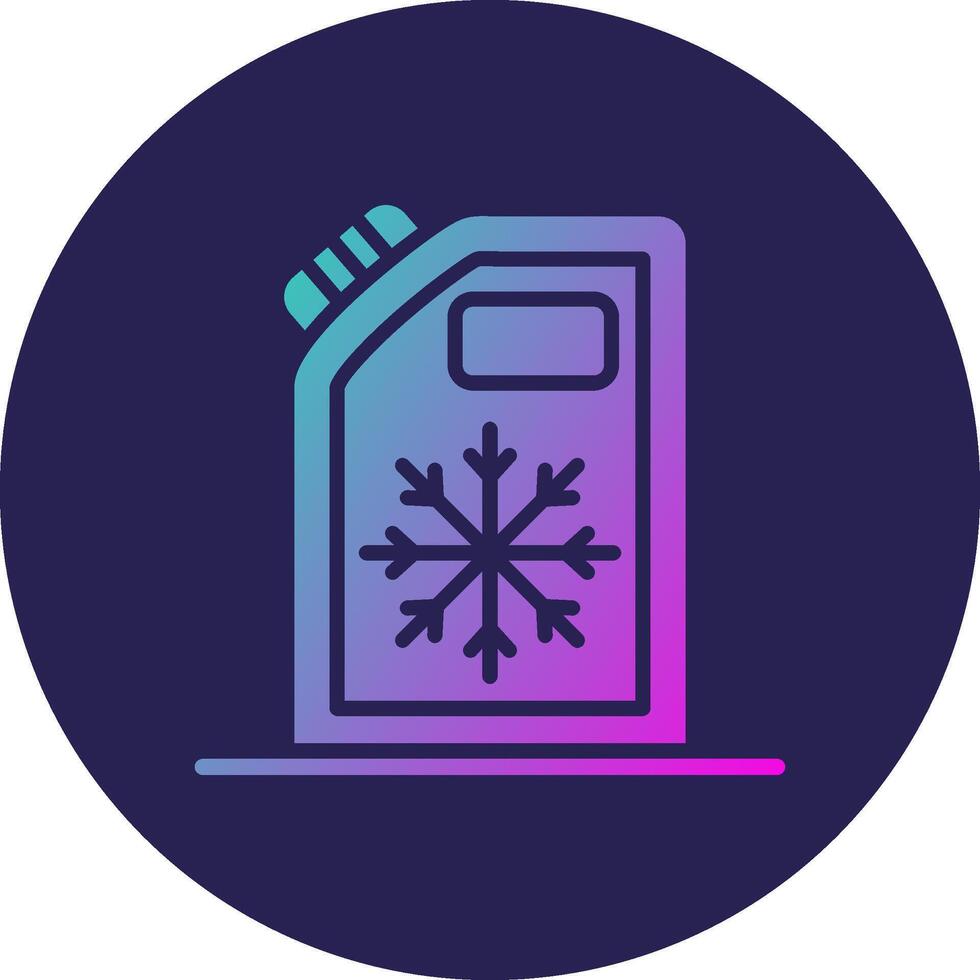 Coolant Glyph Gradient Circle Icon Design vector