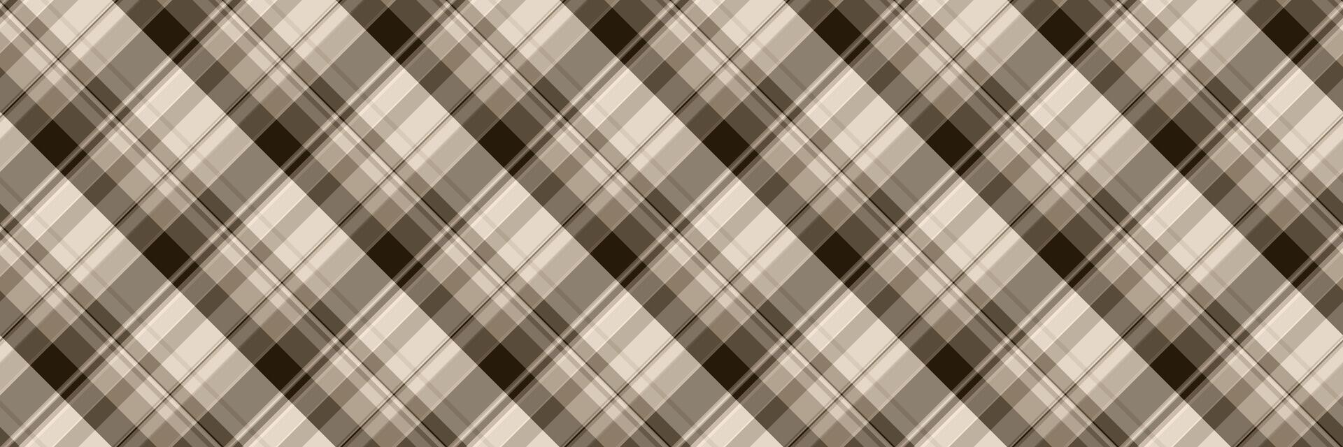 Faded seamless fabric pattern, punk background plaid texture. Scarf textile tartan check in pastel and light colors. vector
