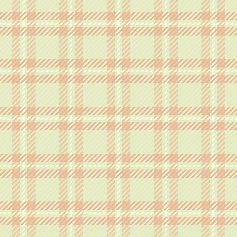 Content plaid tartan check, guy pattern textile. Overlay fabric seamless texture background in light and orange colors. vector