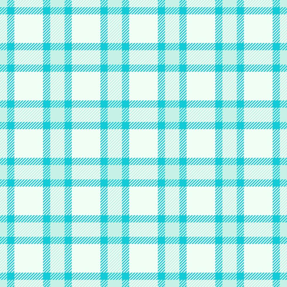 Border background pattern check, back to school tartan seamless texture. Girl textile fabric plaid in honey dew and cyan colors. vector