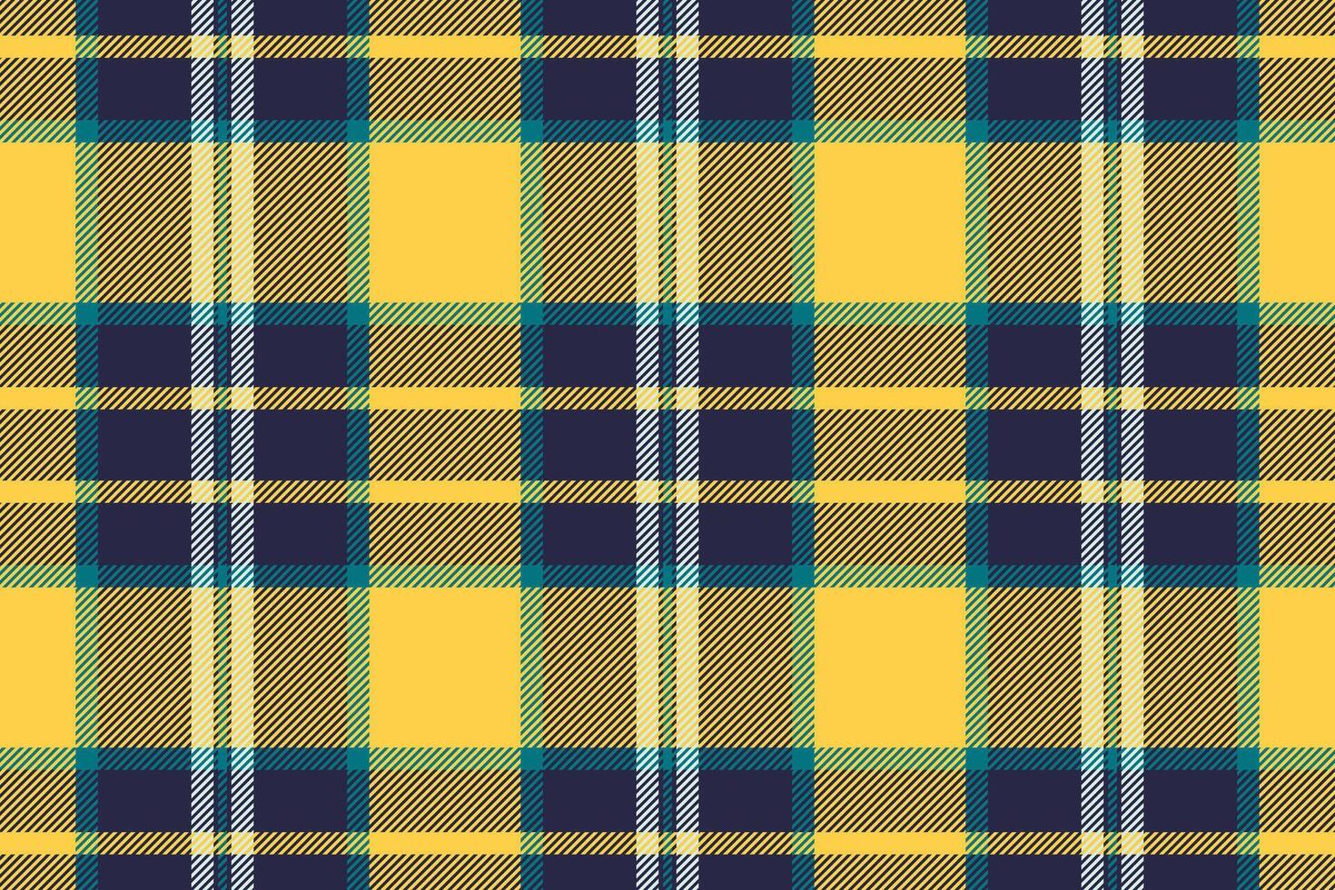Fashionable pattern check fabric, graceful texture tartan . Loft seamless textile background plaid in dark and amber colors. vector