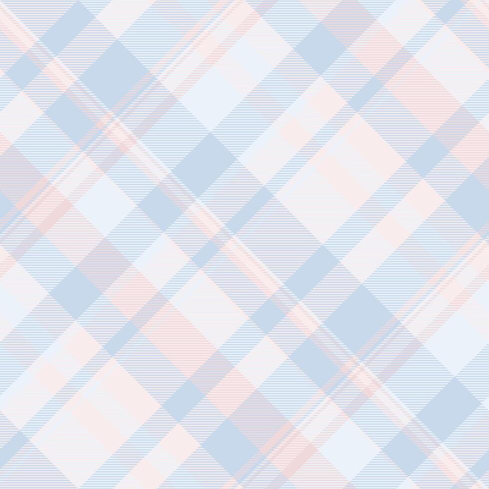 Copy space texture textile tartan, mid check fabric. Site seamless background plaid pattern in white and light colors. vector
