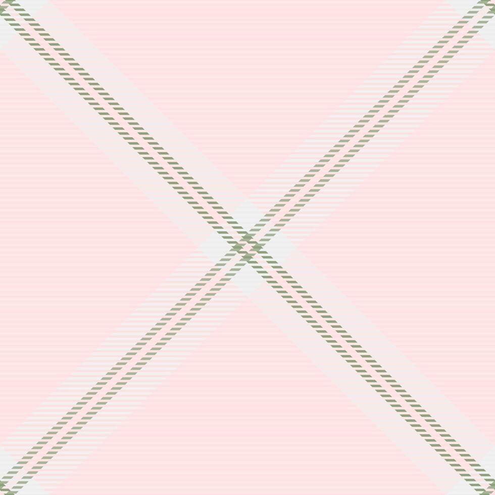 Tee plaid seamless, duvet cover texture check pattern. Hipster tartan background textile fabric in light and misty rose colors. vector
