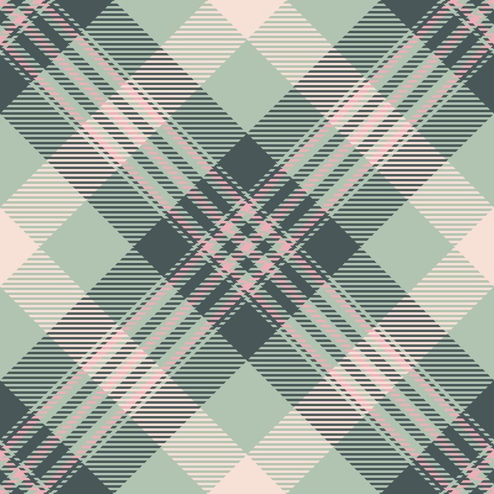 Stationary pattern plaid check, package textile tartan fabric. Fibrous texture seamless background in pastel and light colors. vector