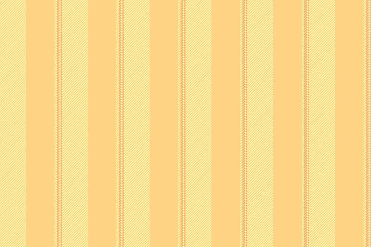 Magazine vertical lines, curtain textile background fabric. Fall pattern stripe seamless texture in amber and yellow colors. vector