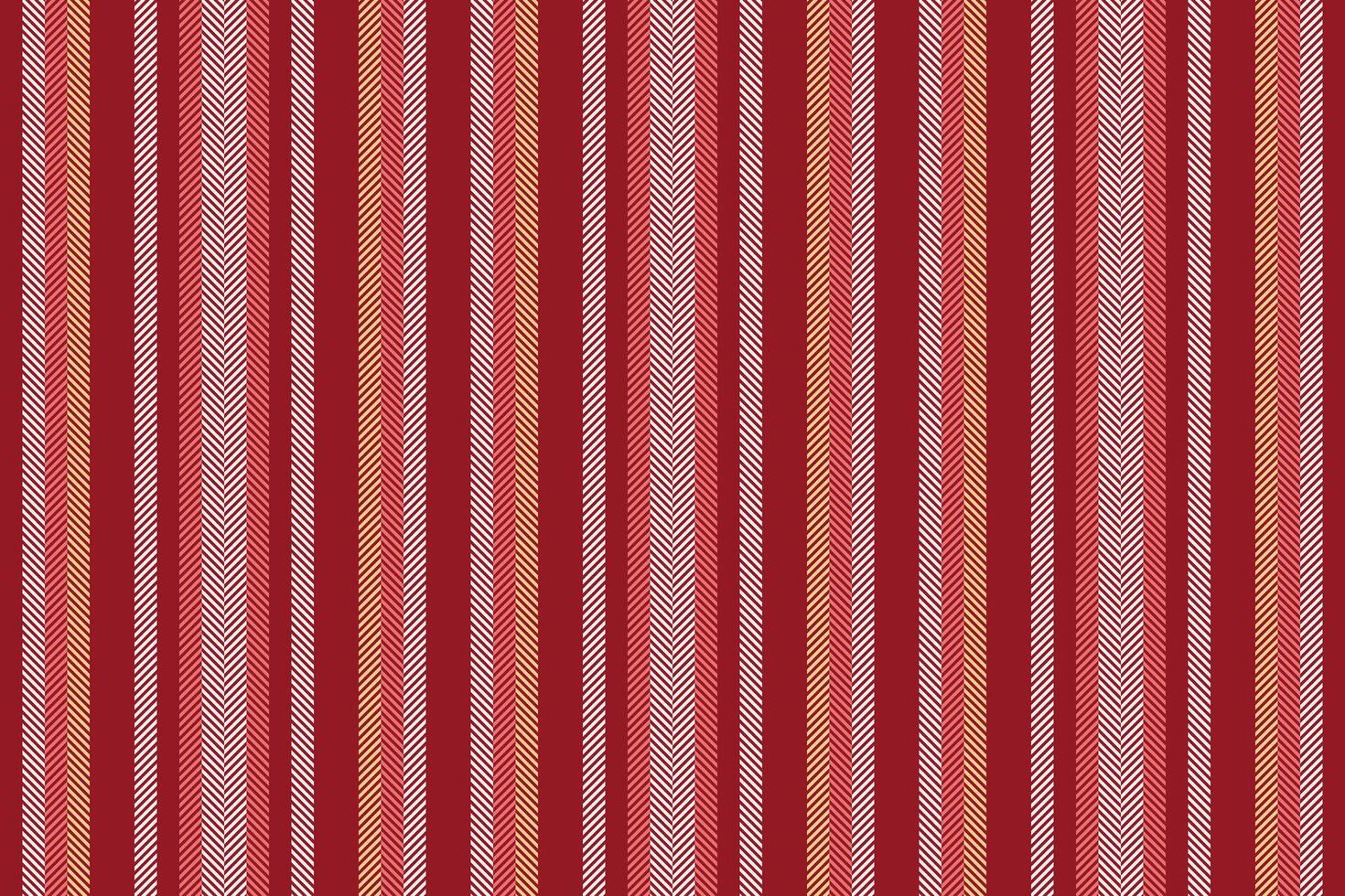 Mature lines textile stripe, india texture pattern. Merry background vertical fabric seamless in red and white colors. vector
