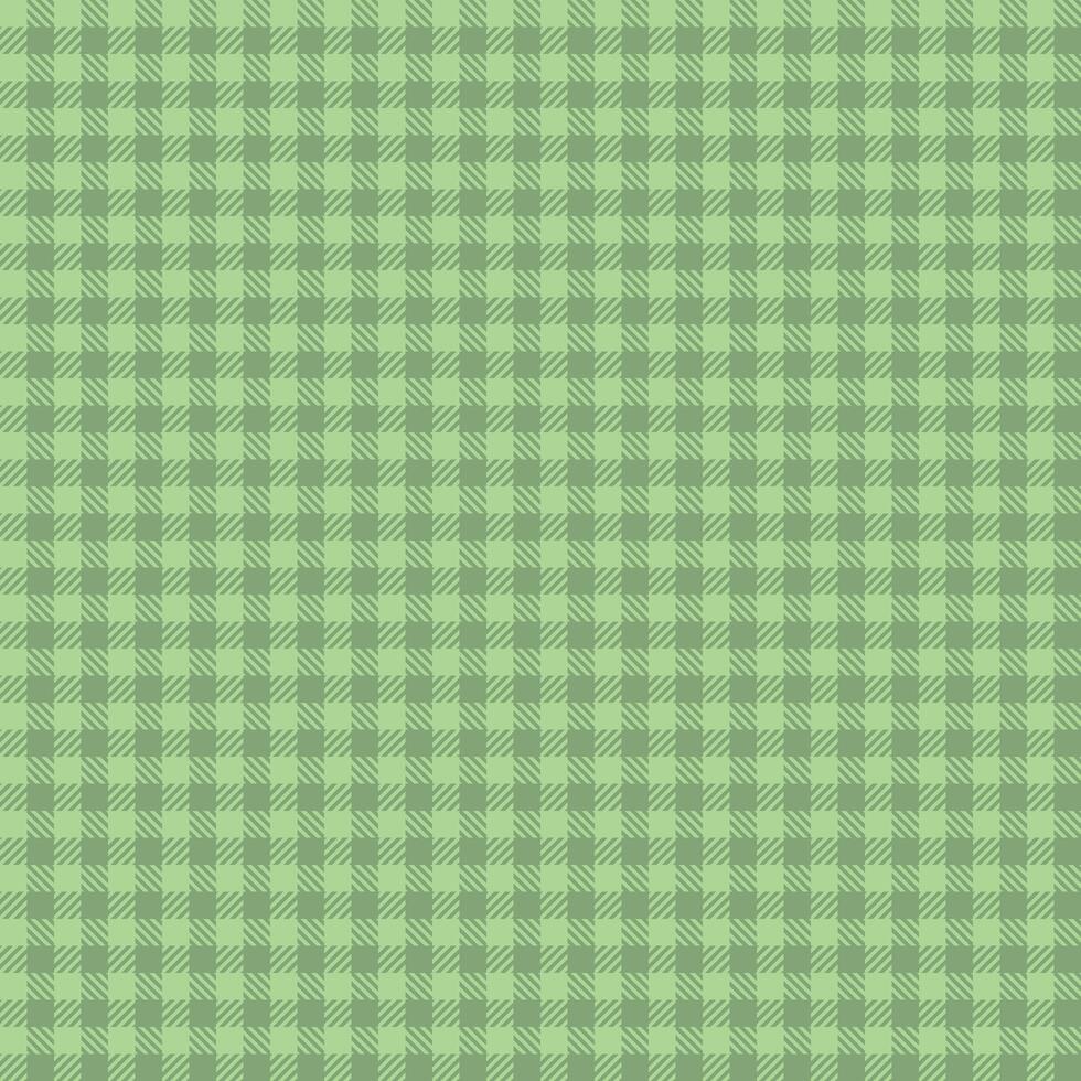Plaid check pattern in green color. Seamless fabric texture. Tartan textile print. vector