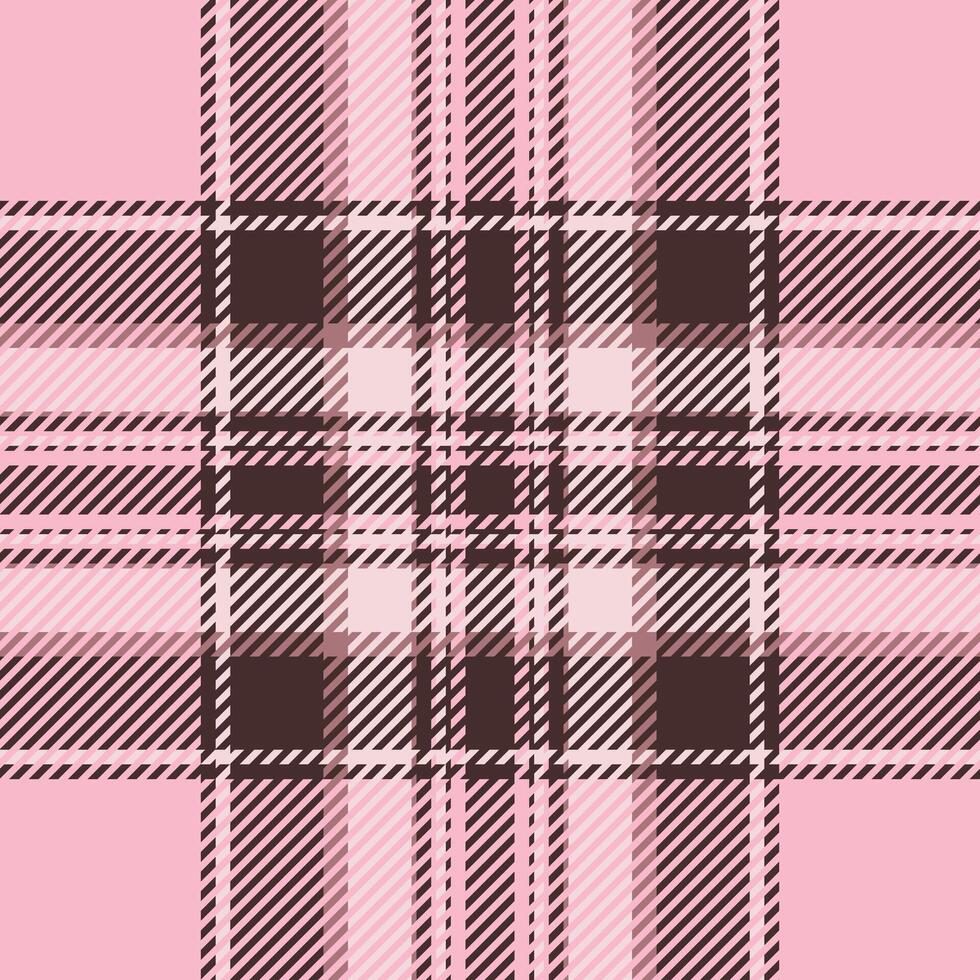 Plaid check pattern. Seamless fabric texture. Tartan textile print. vector
