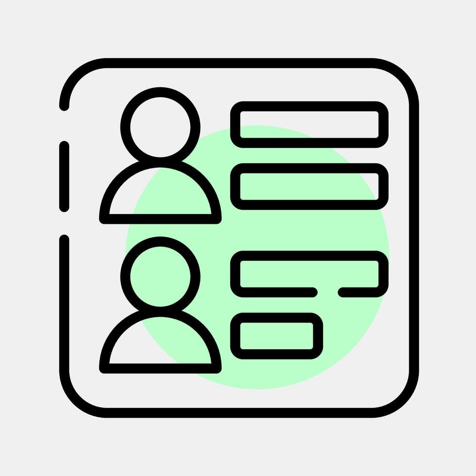 Icon election result. USA general election elements. Icons in color spot style. Good for prints, posters, infographics, etc. vector