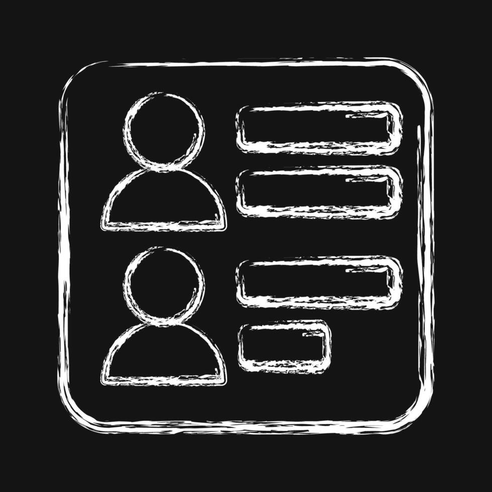 Icon election result. USA general election elements. Icons in chalk style. Good for prints, posters, infographics, etc. vector