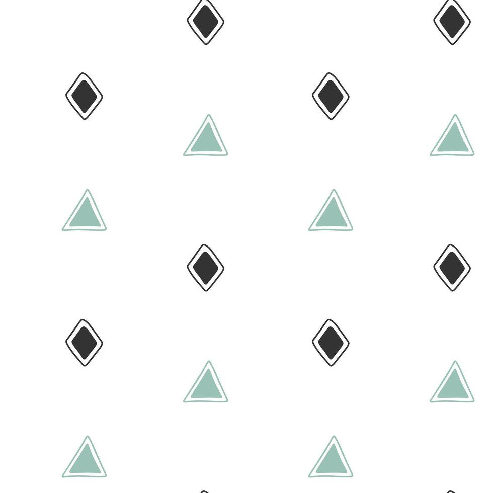 Monochrome pattern with simple geometric shapes. Abstract backgrounds vector
