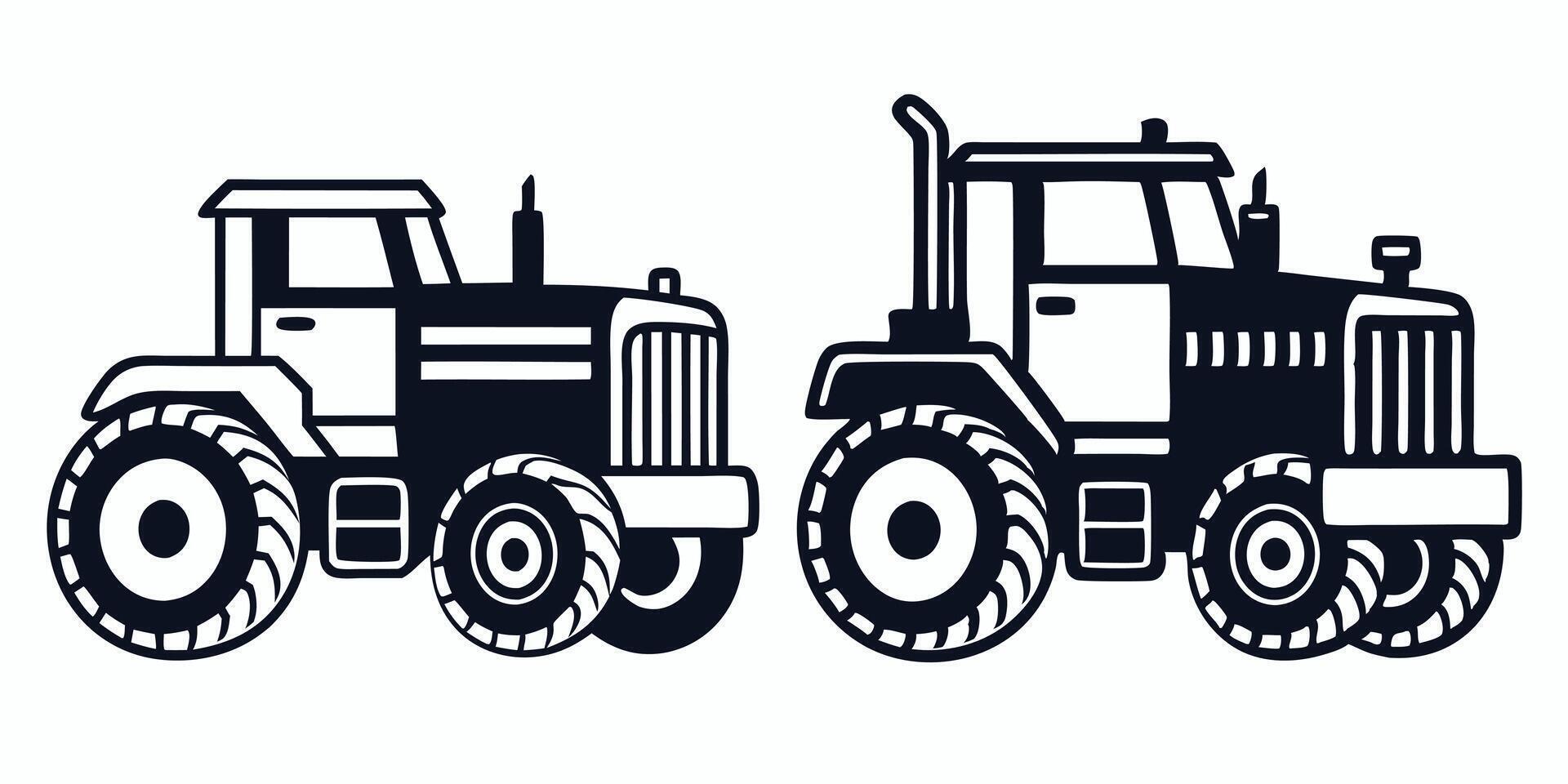 tractor decals for your car or truck vector
