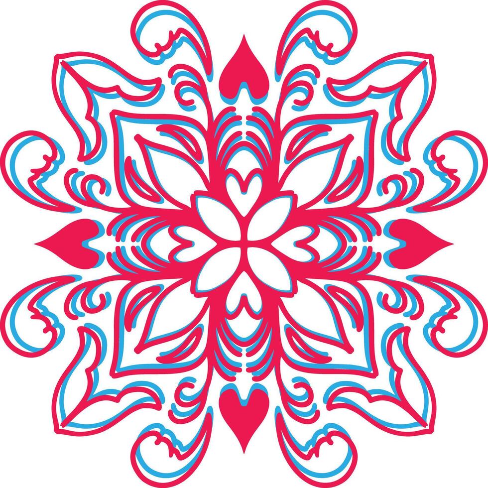 Mandala. Ethnic decorative element. Hand drawn backdrop. Islam, Arabic, Indian, ottoman motifs. vector
