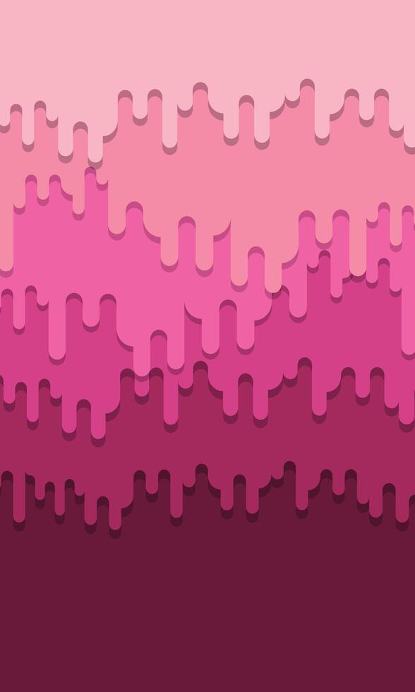 Pink liquid dripping flat design background vector